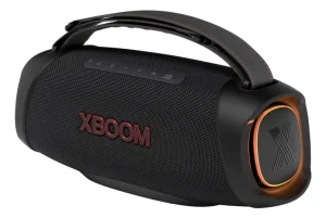 LG Xboom Go XG8T – 60W+60W RMS, Iluminação Lateral, IP67, 15h de Bateria, Woofer (x1) e Tweeters (x2)