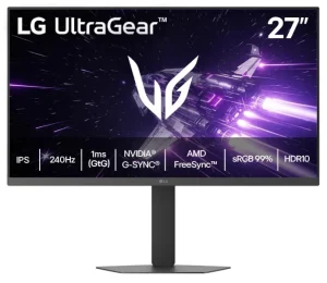 Monitor Gamer LG UltraGear™ 27″ FHD IPS 240Hz sRGB 99% (Typ.), 1ms (GtG), HDR10, HDMI 2.0, NVIDIA® G-SYNC®, AMD FreeSync™ Premium – 27G440A-B