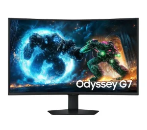 Monitor Gamer Samsung Odyssey G7 37″ 4K UHD, 165Hz, 1ms, VESA DisplayHDR 600, Curvo 1000R, FreeSync Premium Pro – LS37FG750ELXZD