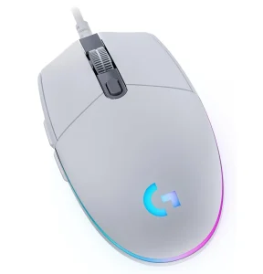Mouse Gamer Logitech G203 LIGHTSYNC RGB, Efeito de Ondas de Cores, 6 Botões Programáveis e Até 8.000 DPI, Branco – 910-005794