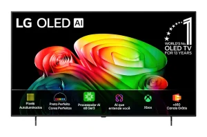 Smart TV 4K LG OLED 55″ B6 AI 144 Hz com Processador AI Alpha 8 Ger3, AI Hub, G-SYNC e FreeSync Premium, Dolby Vision, Dolby Atmos e Google Cast – OLED55B6PSA