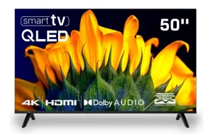 Smart TV HQ QLED 50 Polegadas HQ-QLED50SM 4K Wi-Fi Bluetooth, Dolby Audio, Apps, Netflix, YouTube e Prime Video, 3 HDMI.