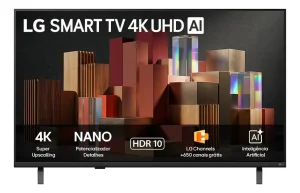 Smart TV LG 55” 4K Ultra HD NANO AI UN85C Webos 26 HDR10 Bluetooth Wi-Fi Google Cast – 55UN85C