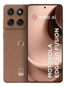 Smartphone Motorola Edge 60 Fusion 5G 6,7″ HDR10+ pOLED 256GB 16GB (8GB RAM+8GB Ram Boost) Android 15 50MP Sony AI Camera IP68 NFC – Mocha Mousse