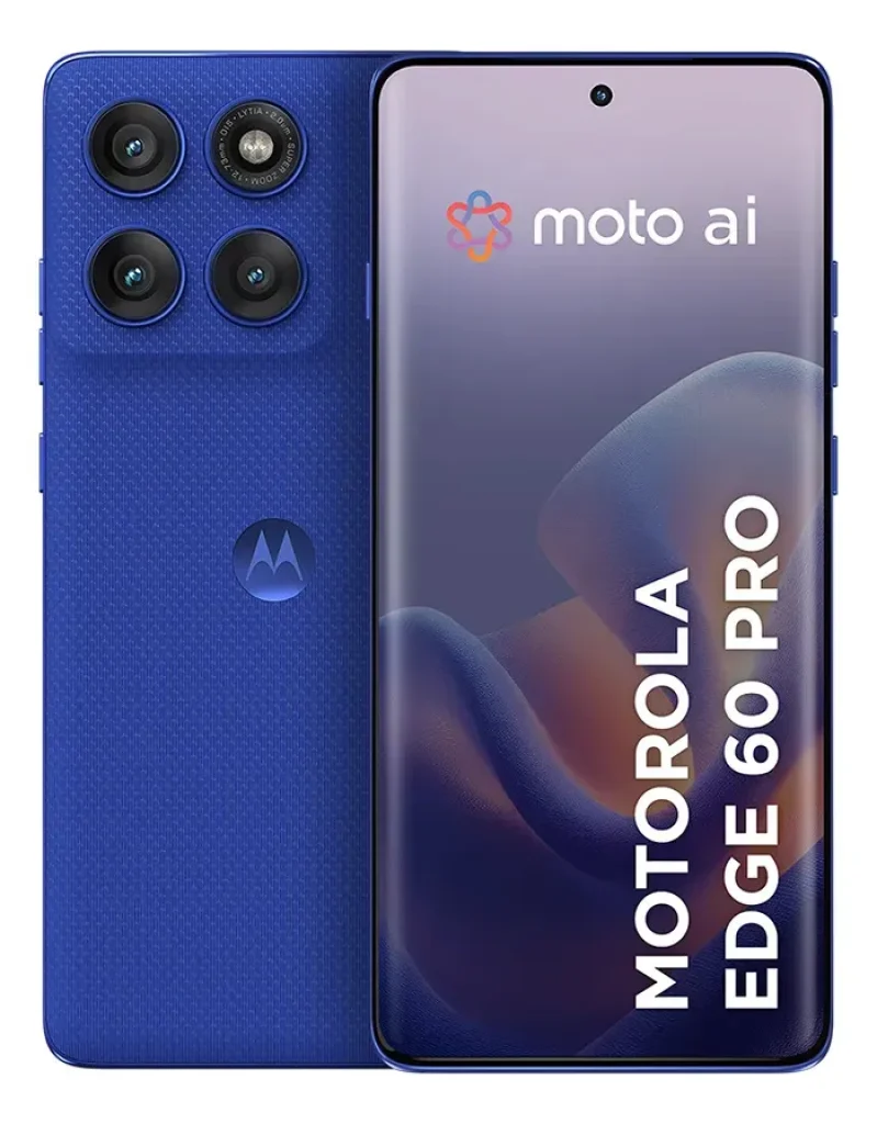Smartphone Motorola Edge 60 PRO 5G - 256GB 24GB (12GB RAM+12GB RAM Boost) Tela Quad-Curve moto AI Câmera Sony 50MP Ultrarresistencia militar IP68 + IP69, TurboPower™ 90W