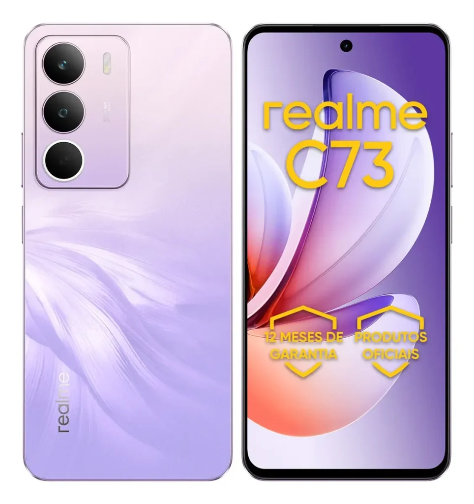 Smartphone Realme C73 4G NFC - 256GB 8GB RAM Dual Sim 50 MP 6.67" HD+ 120Hz 6000mAh 45W
