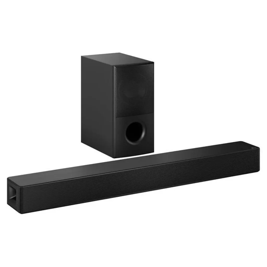 Soundbar LG 600W RMS, 4.1 Canais, Som Imersivo, AI Sound Pro, WOW Interface, Clear Voice Pro, Sem fios, Conexões Múltiplas – SH5A