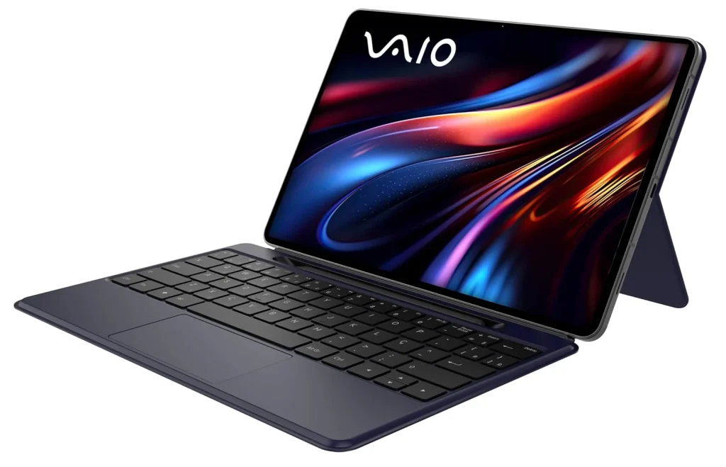 Tablet VAIO TL12 - 8GB 256GB, Octa-Core 2.7GHz, Tela AMOLED 12,6” 2.5K, Teclado de Conexão Inteligente e Caneta Ativa, WiFi 5G, Câmera 13MP + Selfie 12MP, 10.090mAh, Android 15 Gemini IA, Preto