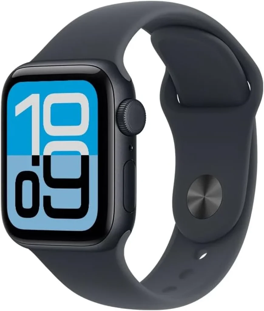 Apple Watch SE 3 GPS + Cellular, Caixa em alumínio meia‑noite de 40 mm com Bracelete desportiva meia‑noite