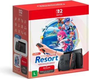 Bundle Nintendo Switch 2 + Nintendo Switch Sports Resort + 3 Meses de Assinatura Nintendo Switch Online