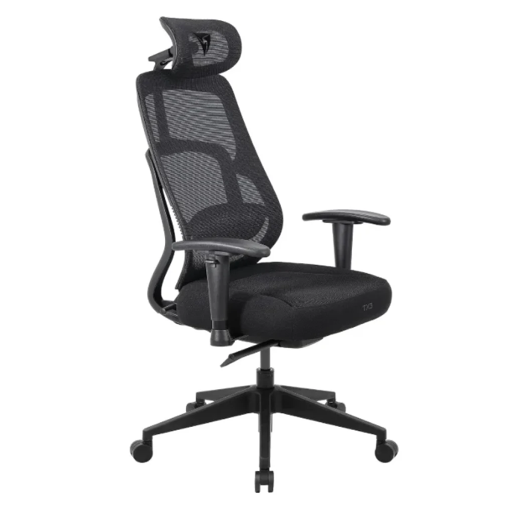 Cadeira Office ThunderX3 Yama Neue, Mesh, Lombar e Braços Ajustáveis, Ergonômico, 3D, Classe 4, Preto - 87785