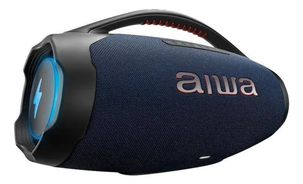 Caixa de Som Boombox Plus AIWA BBS-01-LBL 200W BT 30H IP66 USB RGB