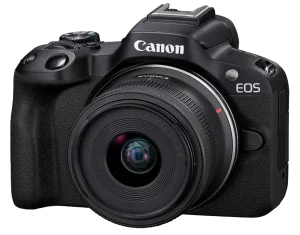 Câmera Digital Canon EOS R50 com Lente RF-S 18-45mm IS STM 24,2MP – 5811C044AA