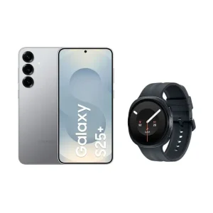 Celular Samsung S25+ (512GB) – Prata + Watch9 BT 40 mm – Grafite