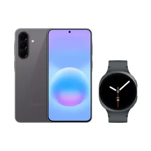 Combo Samsung Galaxy A57 5G (256GB) – Cinza + Galaxy Watch8 BT 44mm – Grafite