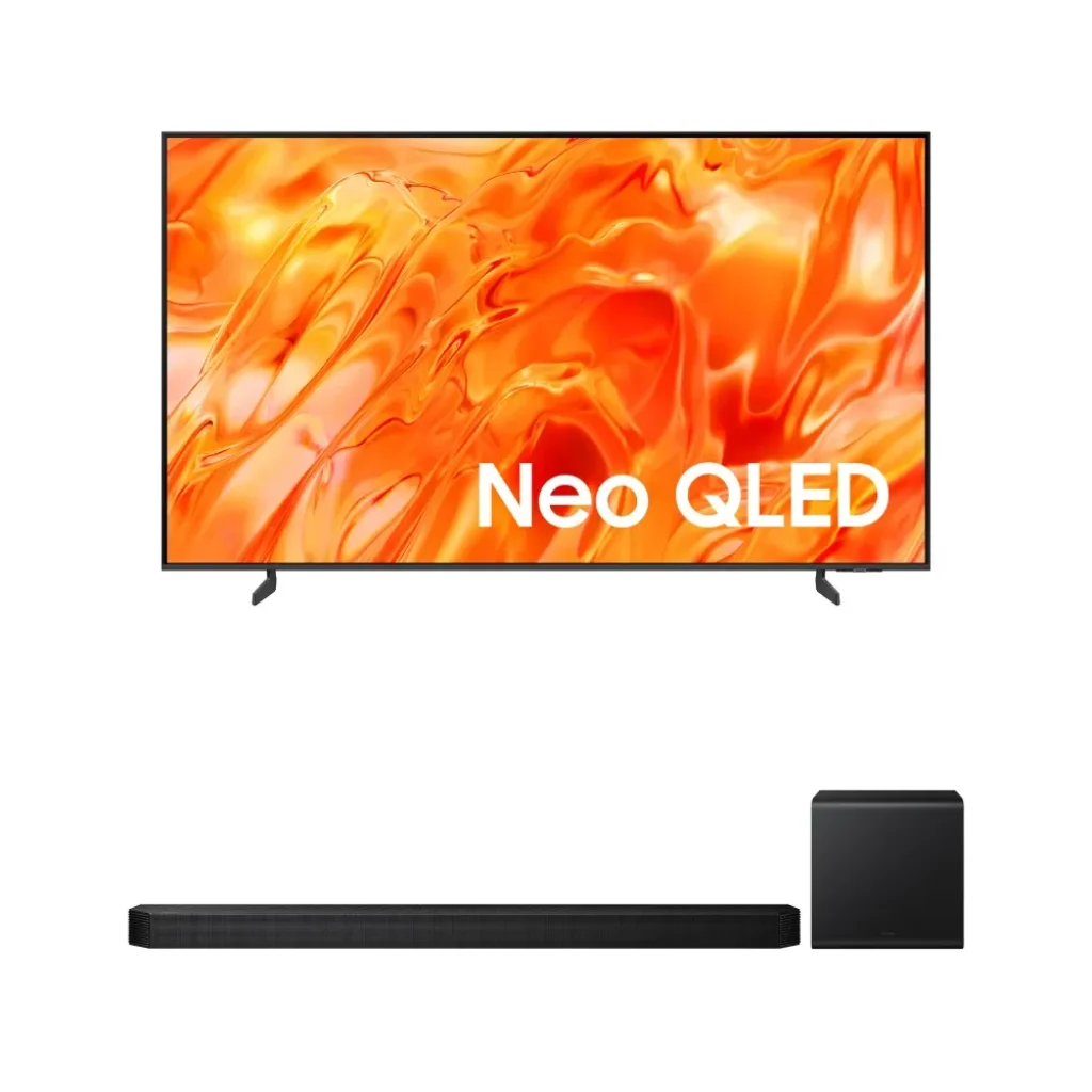 Combo Samsung Smart TV 85" Neo QLED Mini LED 4K Vision AI (2026) 120Hz - 85QN70H + Soundbar Samsung 360W com 5.1.2 canais Q800H - F-QN85QN7Q800H