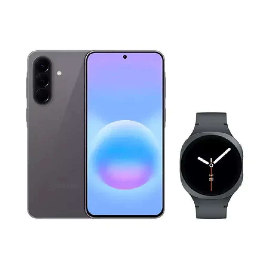 Combo Samsung Smartphone Galaxy A57 5G 128GB, 8GB RAM, Super AMOLED 6.7”, Recursos AI + Smartwatch Galaxy Watch8 BT 40mm - Grafite
