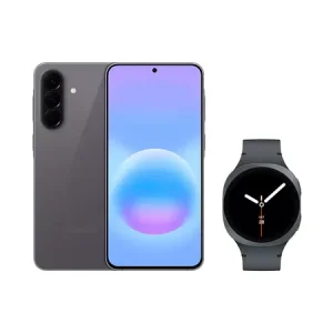 Combo Samsung Smartphone Galaxy A57 5G 128GB, 8GB RAM, Super AMOLED 6.7”, Recursos AI + Smartwatch Galaxy Watch8 BT 40mm – Grafite