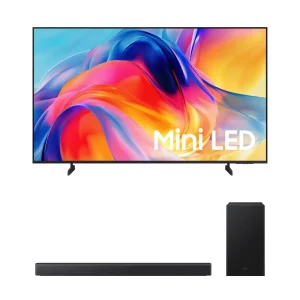 Combo Samsung TV 50″ MiniLED 4K M75H (2026) 50M75H+ Soundbar Samsung 300W RMS, 2.1 Canais B450F – F-UN50M75B450F