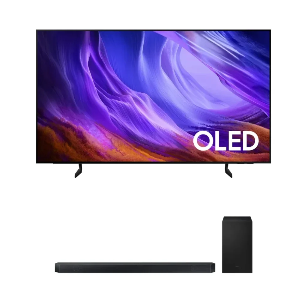 Combo Samsung Vision AI TV 65" OLED 4K 120Hz S85H (2026) 65S85H + Soundbar Samsung 360W RMS e 3.1.2 Canais Q600H- F-QN65S85Q600H