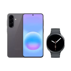 Combo Samsung Smartphone Galaxy A57 5G 128GB, 8GB RAM, Super AMOLED 6.7”, Recursos AI + Smartwatch Galaxy Watch8 BT 44mm – Grafite