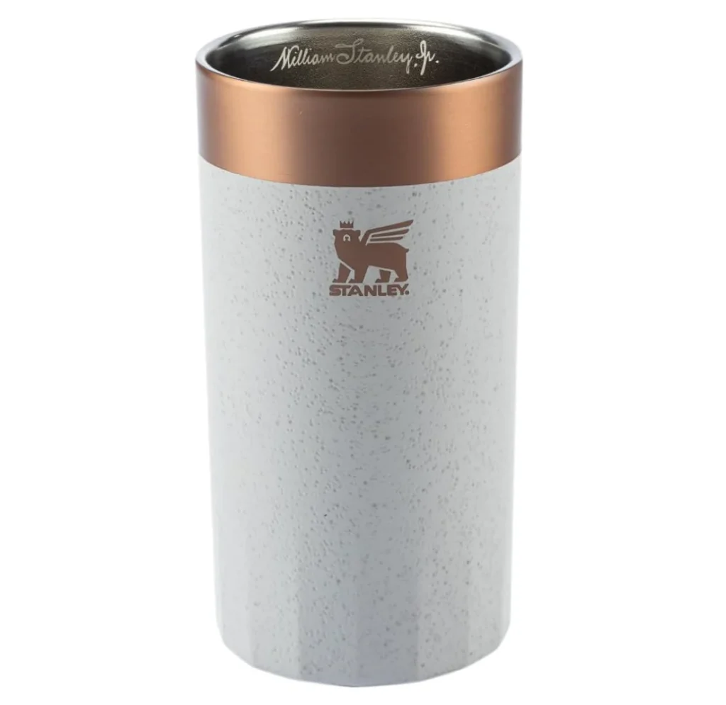 Copo Stanley Prismático Isolado 381 ml, Ash Bronze, para Cocktails, Antiderrapante, para Bebidas quentes ou frias