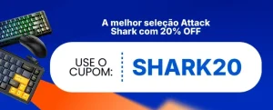 Cupom KaBuM! 20% OFF em Produtos Attack Shark Selecionados