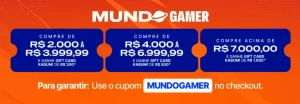 Cupom KaBuM! – Ganhe um Gift Card de R$300, R$500 ou R$1.000 comprando entre R$2000 e R$7000