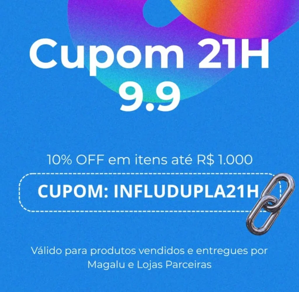 Cupom Magalu 10% OFF em compras até R$1000