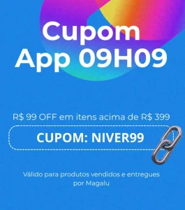 Cupom Magalu R$ 99 OFF em R$399