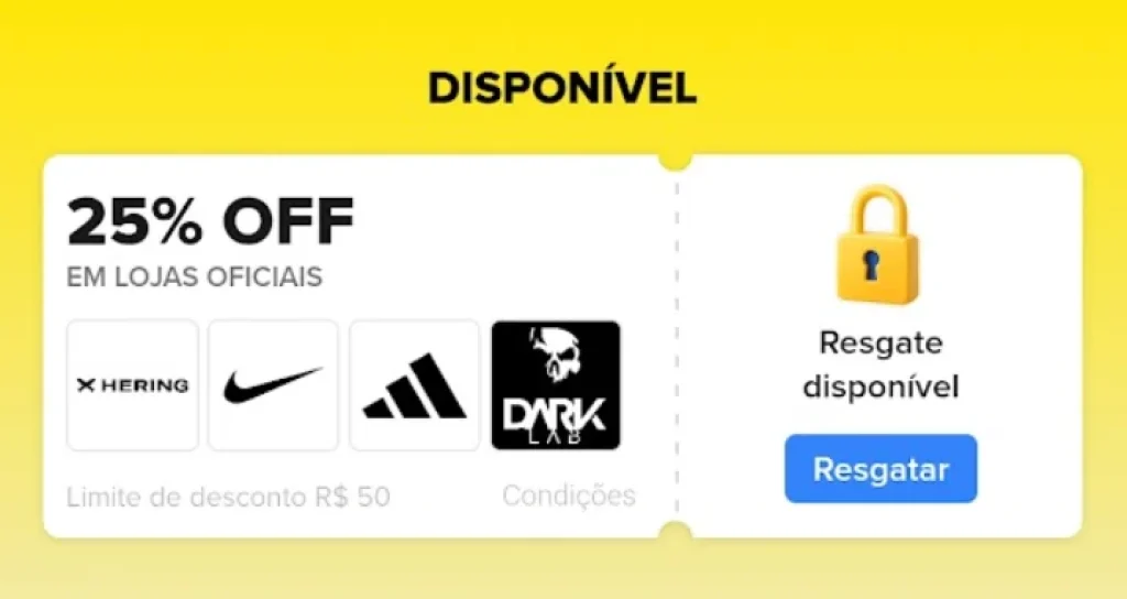 Cupom Mercado Livre 25% OFF em Lojas Oficiais, Limitado a R$50 - Esquenta 9.9 - Resgate hoje e use amanhã 00h