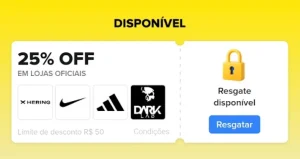 Cupom Mercado Livre 25% OFF em Lojas Oficiais, Limitado a R$50 – Esquenta 9.9 – Resgate hoje e use amanhã 00h