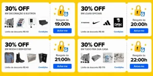 Cupons Mercado Livre 9.9 – 30% OFF em Diversas Categorias – Resgate hoje e use amanhã 00h
