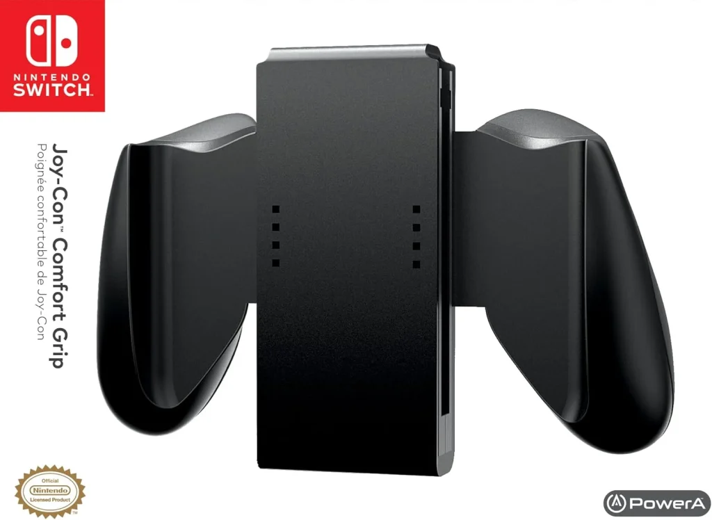 Joy-Con Comfort - Power A, Oficialmente licenciado - para Nintendo Switch - Preto