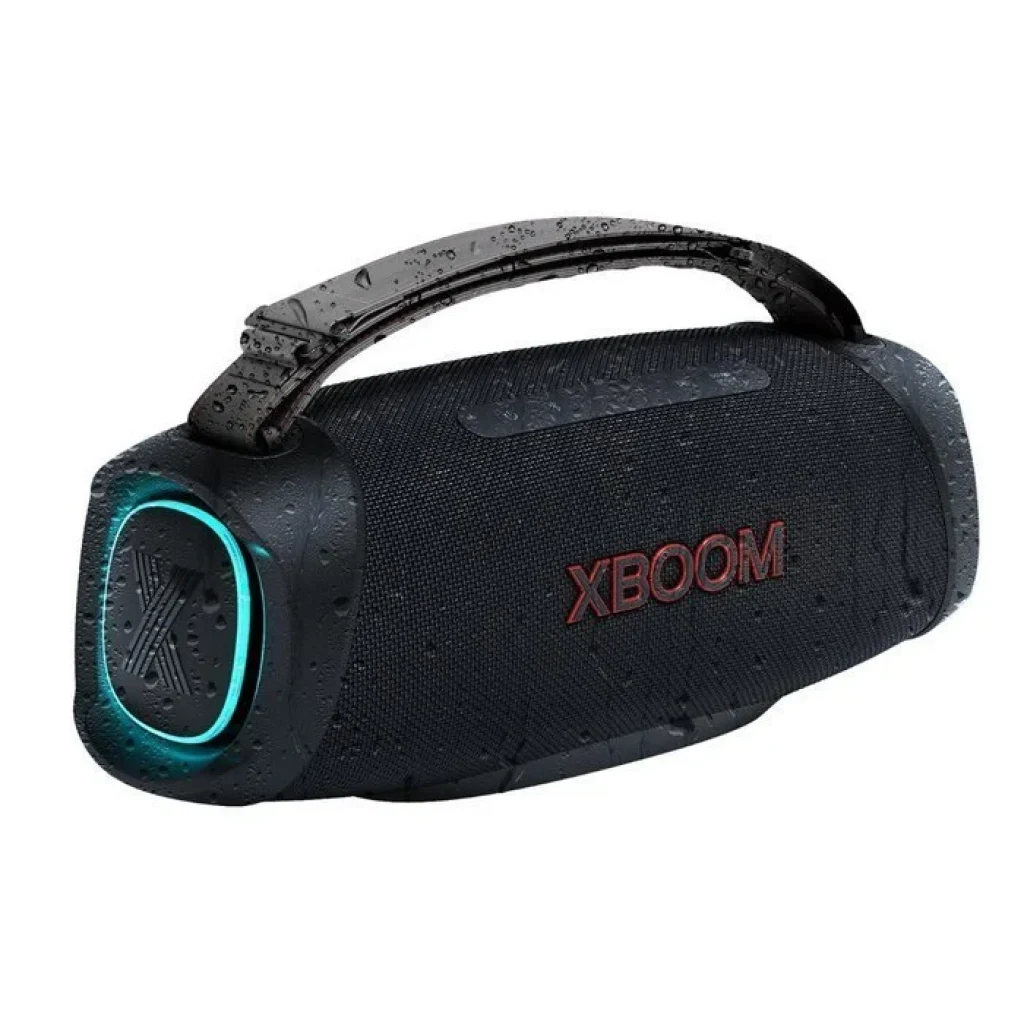 LG Xboom Go XG8T - 120W RMS, Iluminação Lateral, IP67, 15h de Bateria, Woofer (x1) e Tweeters (x2)