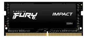 Memória RAM Para Notebook DDR4 8GB 3200MHz CL20 Kingston Fury Impact KF432S20IB/8 Gamer SODIMM Preto