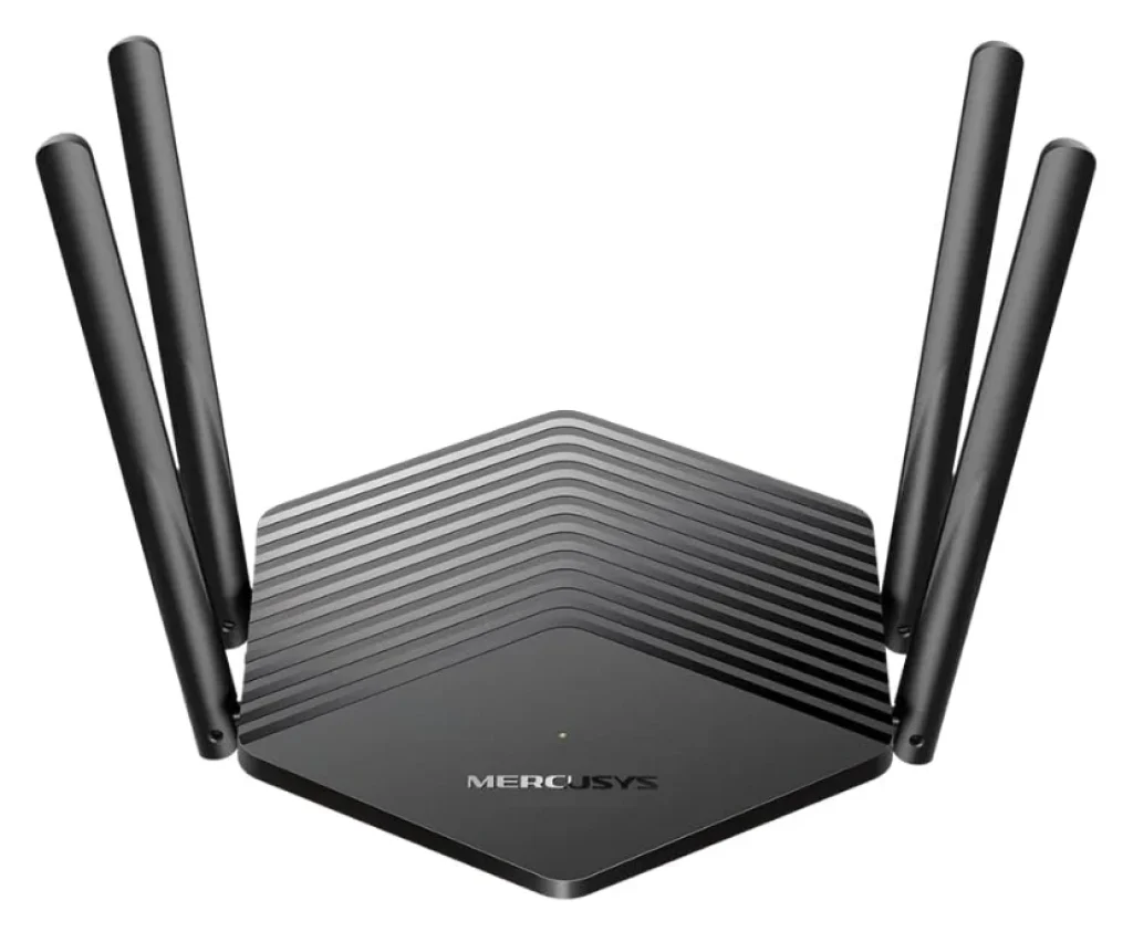 Mercusys MR80X V4 Roteador Wi-Fi 6 AX3000 Dual Band, Até 3 Gbps e Canais de 160 MHz, 4 Portas Gigabit, 4 Antenas, EasyMesh, Cobertura de até 180 m²