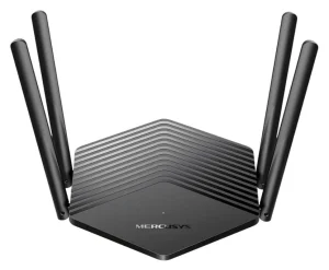 Mercusys MR80X V4 Roteador Wi-Fi 6 AX3000 Dual Band, Até 3 Gbps e Canais de 160 MHz, 4 Portas Gigabit, 4 Antenas, EasyMesh, Cobertura de até 180 m²