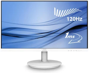 Monitor Branco Philips 22″, 120Hz, 1ms MPRT, Gaming VA, Adaptive-Sync, VESA, Ajuste de Inclinação, Filtro de Luz Azul, Tela Antireflexo – 221V8LBW3