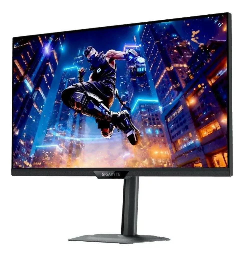 Monitor Gamer Gigabyte 27", Dual Mode, 4K, 160Hz, 1ms, IPS, G-Sync, FreeSync Premium, HDR 400, USB-C, Som Integrado, Preto - M27UP