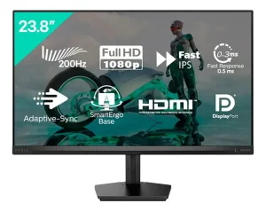 Monitor Gamer Philips Evnia 23,8” Full HD IPS 200Hz 0,5ms Adaptive-Sync 125% sRGB Preto – 24M2N3200FQ