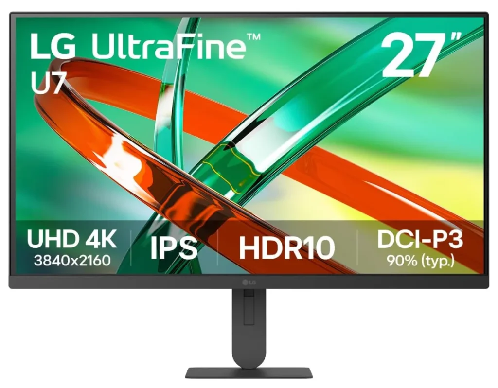 Monitor LG UltraFine 27” 4K UHD, IPS, HDR10, 90% DCI-P3, 60Hz, 5ms (GtG), Super Resolution+, HDMI, DisplayPort, Preto - 27U711B