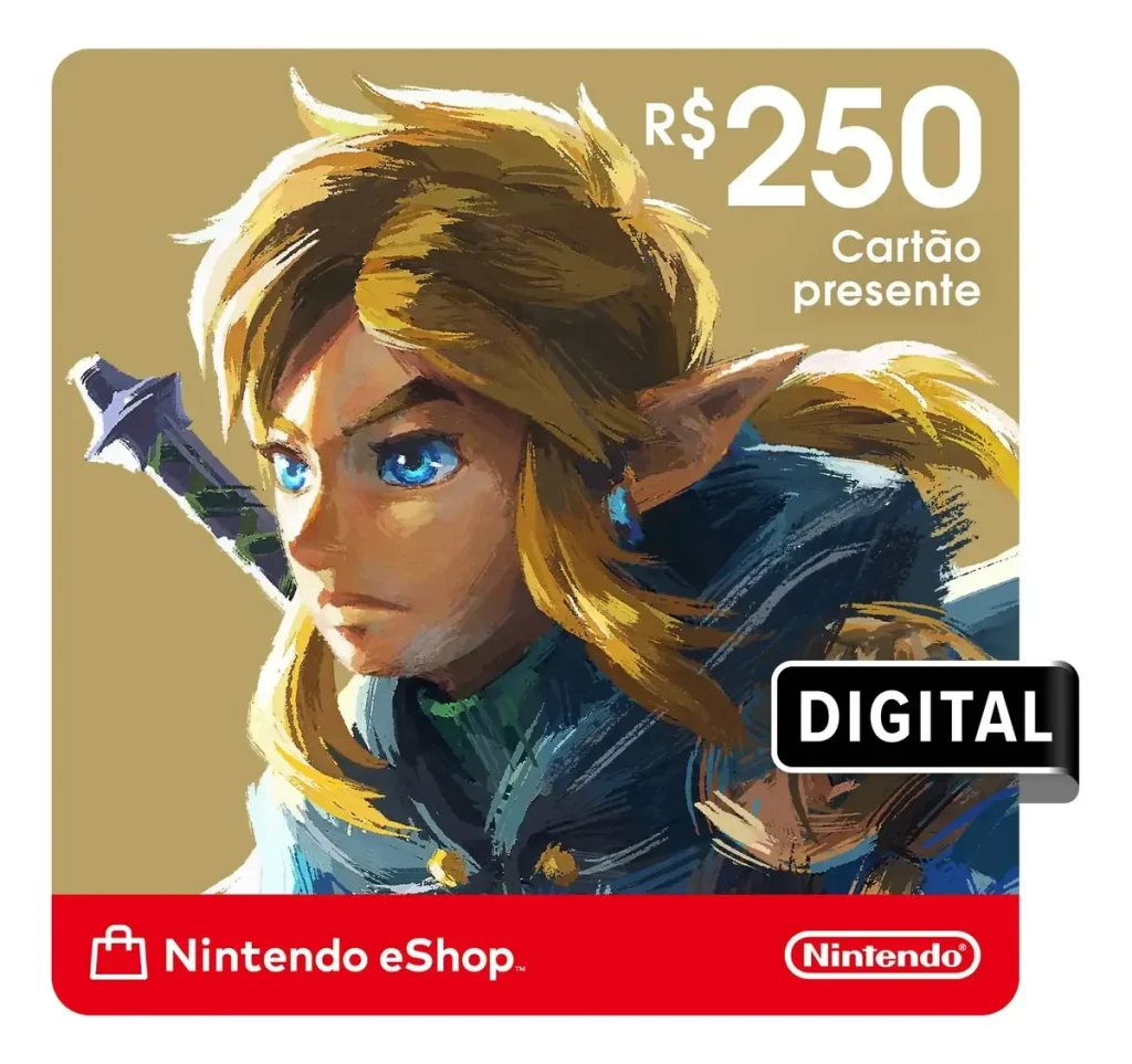 Nintendo Gift Card eShop R$ 250 (Digital)
