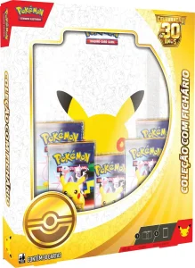 Pokémon Celebração de 30 anos – Box Coleção com Fichário – 30 cartões