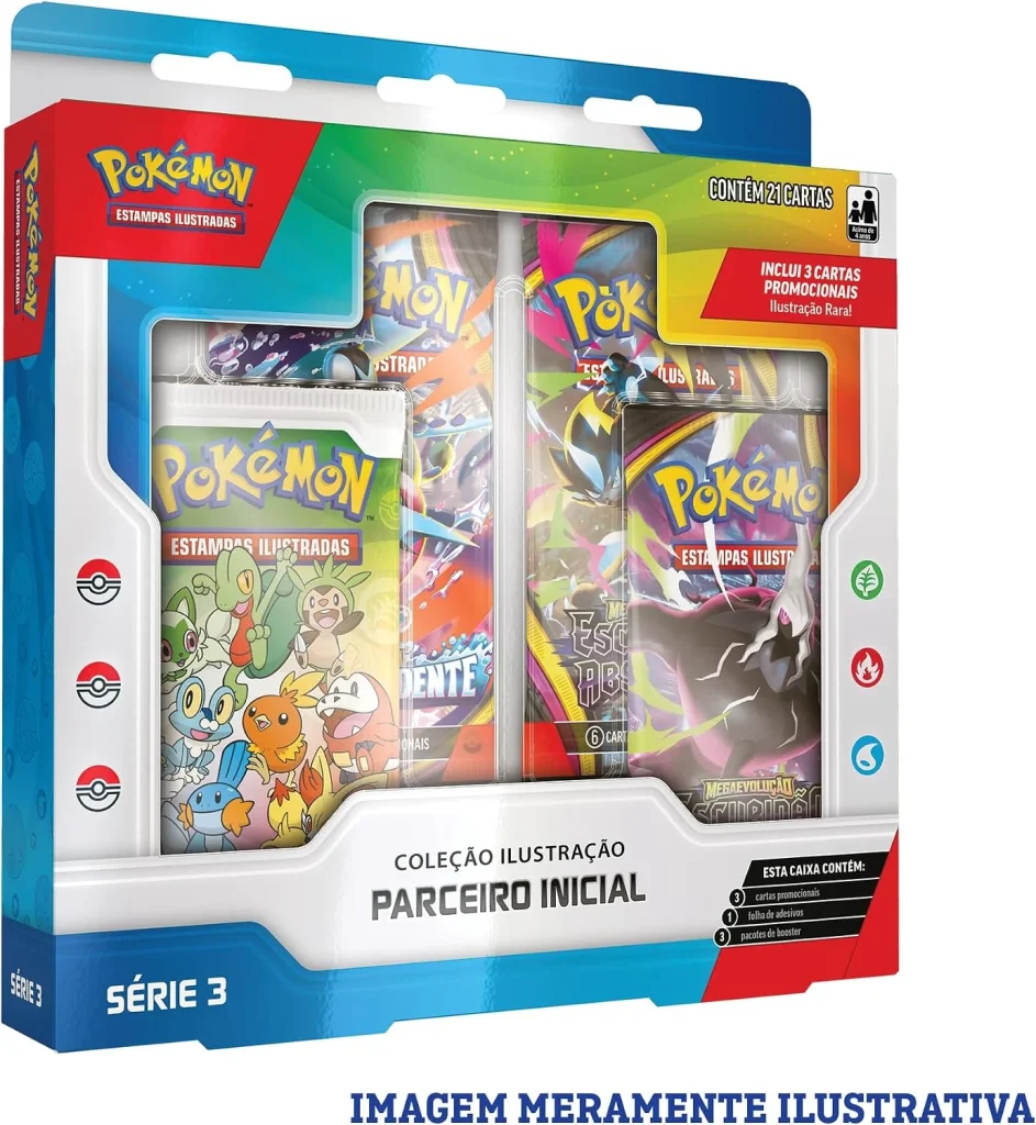 Pokémon TCG: Coleção Ilustração Parceiro Inicial do Pokémon (Série 3) - Português