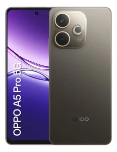 Smartphone OPPO A5 Pro 5G 256GB 8GB RAM Bateria 5800 mAh Câmera AI 50MP NFC IP69 Marrom Chocolate