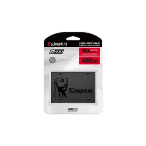 SSD Kingston A400, 480GB, SATA III, 2.5″, Leitura: 500MB/s, Gravação: 450MB/s, Preto – KC-S44480-7S