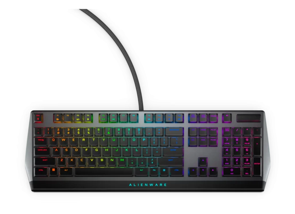 Teclado Gamer Mecânico Alienware RGB Cherry MX Red Low Profile US - AW510K