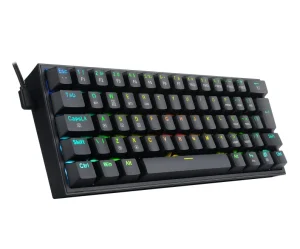 Teclado Mecânico Sem Fio Redragon Fizz Pro RGB Preto Switch Brown Tri-Mode USB-C, 2,4 GHz e BT 5.0 – K616-RGB-B