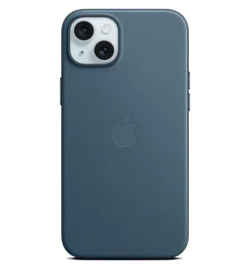 Apple Capa de tecido FineWoven com MagSafe para iPhone 15 Plus – Azul-Pacífico ​​​​​​